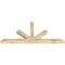 Ekena Millwork Saratoga Rough Sawn Timber Gable Bracket, Douglas Fir, 72"W x 33"H x 4"D x 4"F, 11/12 Pitch GBW072X33X0404SAR00RDF - alternate 5